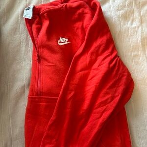 Red Nike long sleeve/Zip Up